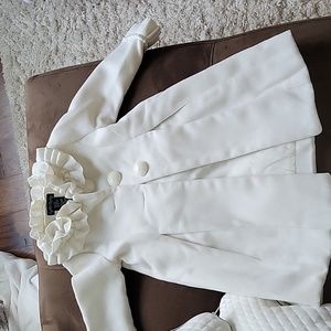 Ivory girls peacoat